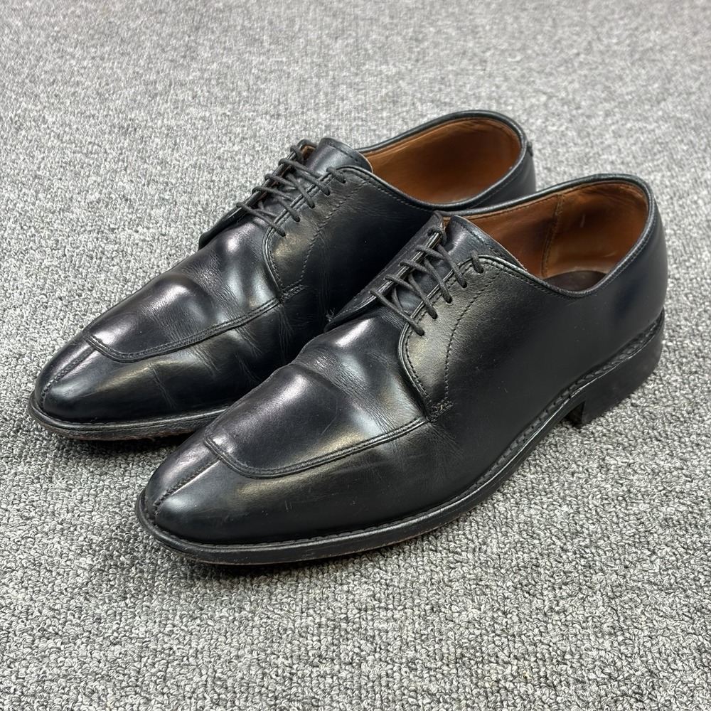 Allen Edmonds Delray Split-toe Oxford Black Leather Dress Shoes Mens 9.5 D
